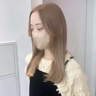 ミディアム カラー 🍒暖色✖️レイヤー /Haruna🍒のヘアスタイル
