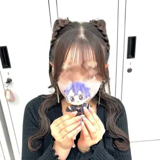 ロング ヘアアレンジ ヘアメ🎀推しカラー 🥣横浜/しほ🧸のヘアスタイル