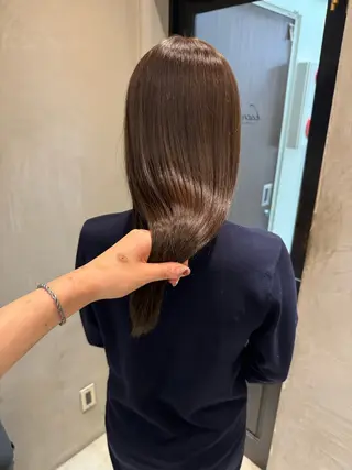 セミロング 新宿/顔周りカット +レイヤー=しずく♩のヘアスタイル