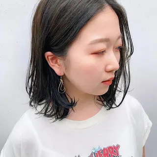 ミディアム カラー 中川 竜誠のヘアスタイル