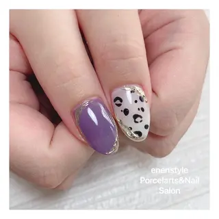 ミディアム ネイル 🐾enen style 🐾のネイルデザイン