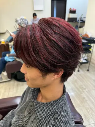 カラー メンズ 永井 天斗のヘアスタイル