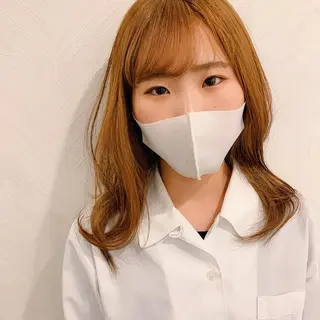 セミロング カラー 中川 竜誠のヘアスタイル