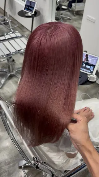 セミロング 三輪 隼大のヘアスタイル