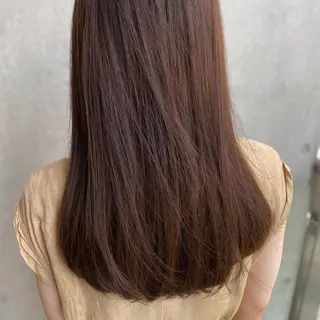 セミロング カラー モテ前髪 タゴメ シンヤのヘアスタイル
