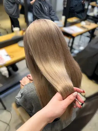 ロング カラー ブリーチカラー特化 梅田中崎町/あかりのヘアスタイル