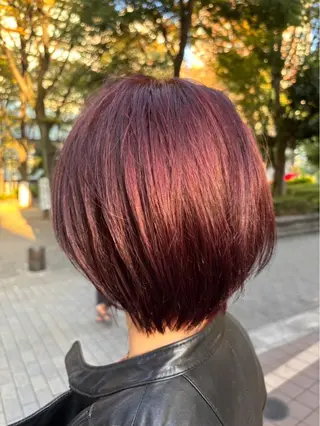 ショート カラー 﨑山莉里香🎀 カラーモデル募集のヘアスタイル