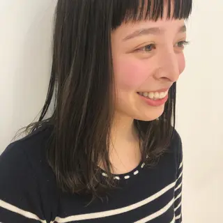 ミディアム 安藤 翔平のヘアスタイル