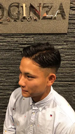 ショート パーマ メンズ 中原 滉太のヘアスタイル