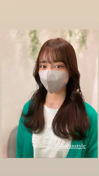 ロング カラー 永井 亮のヘアスタイル