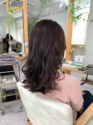 ロング ツヤカラー🤍 ARISAのヘアスタイル