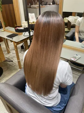 ロング momo/艶髪/ 透明感/髪質改善のヘアスタイル