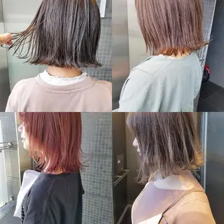 ミディアム カラー パーマ ヘアアレンジ マツエク・マツパ ネイル iplus　眉毛と まつげパーマ専門店のマツエク・マツパデザイン