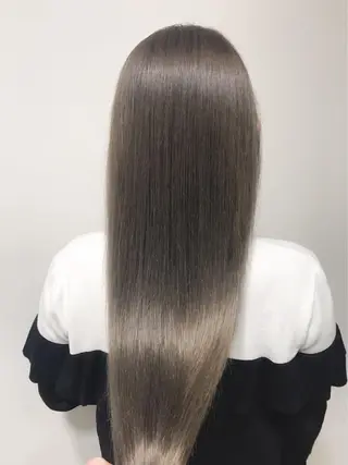 セミロング カラー エクステ/レイヤー 落合/心斎橋のヘアスタイル