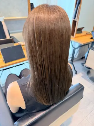 セミロング カラー 相良 美羽のヘアスタイル