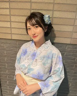 ロング ヘアアレンジ KURIA‪‪/ブリ ーチ/ダブルカラーのヘアスタイル