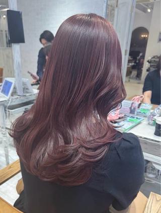 セミロング カラー ちゅるん艶カラー 🎀🩵のあのヘアスタイル