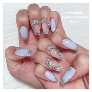ミディアム ネイル 🐾enen style 🐾のネイルデザイン