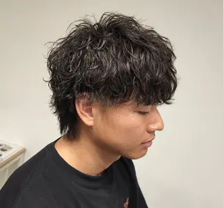 ショート パーマ メンズ 【イケメン風パーマ】 SHOFYのヘアスタイル