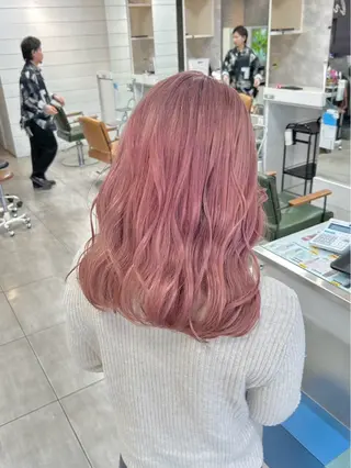 セミロング カラー 本尾 空大のヘアスタイル