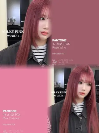 ロング カラー ワンカールで決まるレ イヤー/角岡泉希🩶のヘアスタイル
