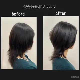 ミディアム 植野/新宿 高田馬場のヘアスタイル