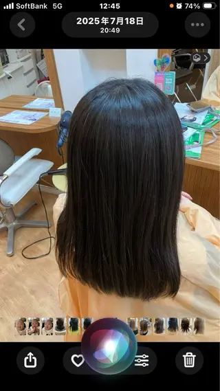 ロング 高畑駅×縮毛矯正 縮毛矯正×湯浅貴子のヘアスタイル