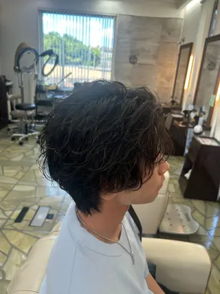 パーマ メンズ 生駒FEEL HIL LS廣中将也のヘアスタイル