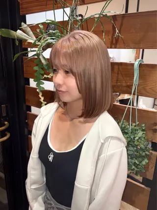 ショート カラー ワンカラー/ハイトー ン🪽MiYU🪽のヘアスタイル