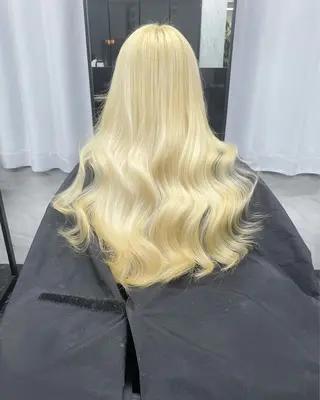 ロング カラー マリカ🦋韓国 ハイトーン/エクステのヘアスタイル