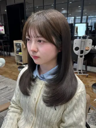 ロング 似合わせカット⌇ヘア セット⌇A i‎🤍のヘアスタイル