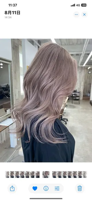 カラー Asami/名古屋/ ハイトーン/デザインのヘアスタイル