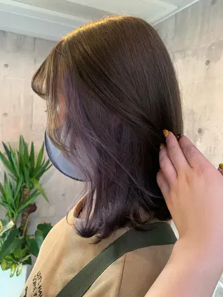 ミディアム カラー ヘアアレンジ 💕ブリーチ/ヘアメ 🎀YUUKAのその他イメージ