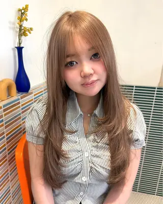 ロング カラー ブリーチカラー特化 梅田中崎町/あかりのヘアスタイル