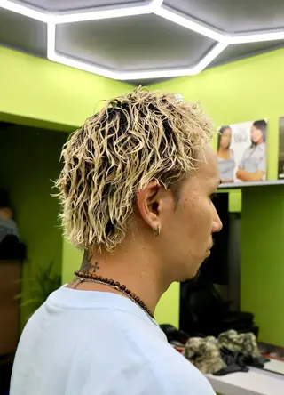 ショート パーマ メンズ 湘南台ORCO 店長 ✨RYUのヘアスタイル