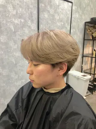メンズ ))ブリーチ特化(( 渡邉 怜のヘアスタイル