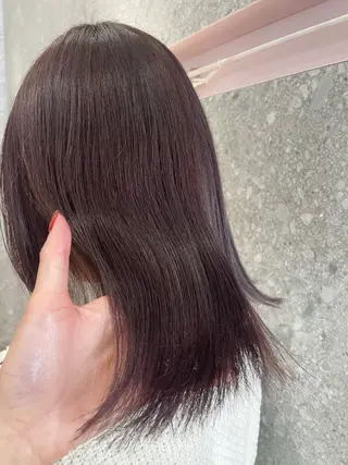 ミディアム カラー 山下 千明のヘアスタイル