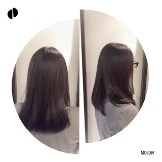 ミディアム セミロング カラー ✨縮毛矯正✨髪質改善 ナカシマ ユミのヘアスタイル