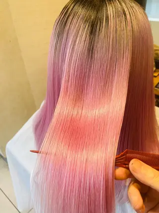 セミロング 最高峰美髪矯正No1 toshiのヘアスタイル