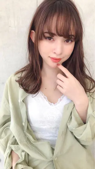 ミディアム パーマ レイヤーボブ/ボブ 仲川和人のヘアスタイル