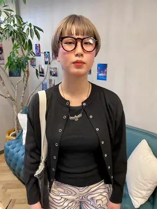 ショート カラー パーマ ヘアアレンジ メンズ キッズ ネイル マツエク・マツパ アイブロウ tatsumi/ボブ ウルフ/レイヤーのヘアスタイル
