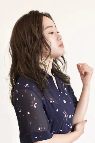 ミディアム カラー アメリラブヘアー 土屋 洋平のヘアスタイル