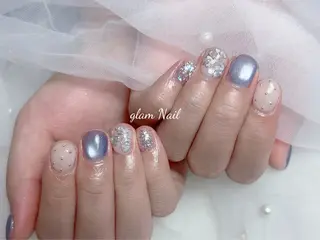 ネイル エツメ💅 長さ出し🎀デザインのネイルデザイン