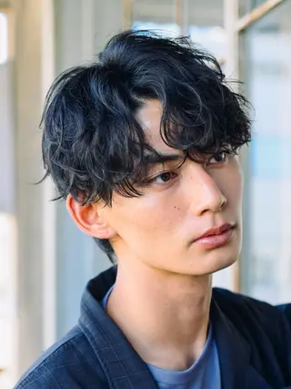 パーマ メンズ 土屋 嘉慧のヘアスタイル