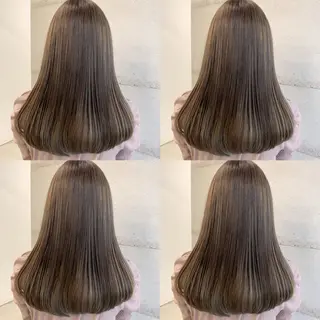 セミロング カラー 透明感カラー✂︎ /縮毛矯正/YUKAのヘアスタイル