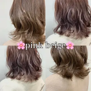 ミディアム レイヤー/艶髪カラー 森本くるみのヘアスタイル