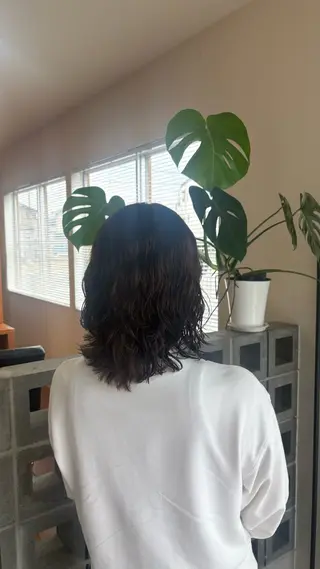 パーマ 長谷川 歩咲のヘアスタイル