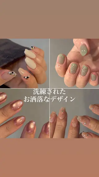 ネイル 難波シンプルネイル 無垢NAIL◎むつみのネイルデザイン