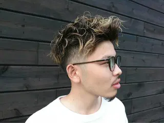 ショート カラー パーマ メンズ 代表スタイリスト 直田 洋人のヘアスタイル