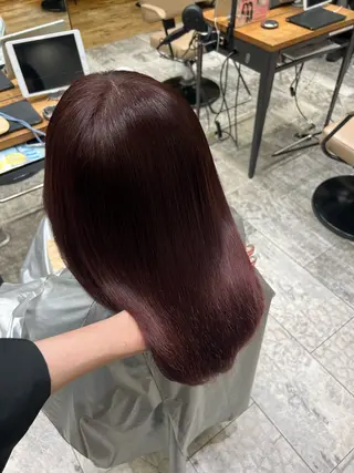 ミディアム カラー 新宿/レイヤー/ amu🫧のヘアスタイル